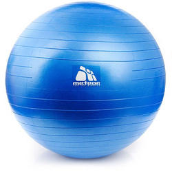 FITNESS BALL METEOR 65 cm WITH PUMP BLUE