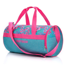 Fitness bag Meteor Siggy 25 l blue / pink flowers