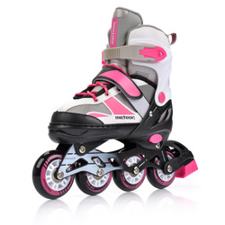 Inline skates Meteor  L 38-41 pink / gray