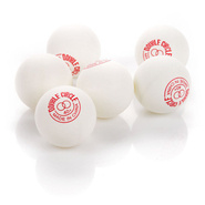 METEOR DOUBLE CIRCLE TABLE TENNIS BALLS white