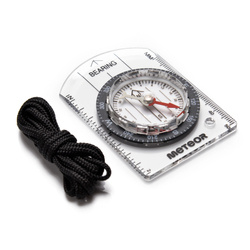 METEOR SMALL COMPASS WITH RULER