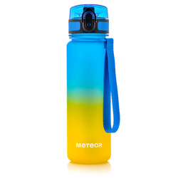 Meteor sports water bottle 500 ml blue/yellow