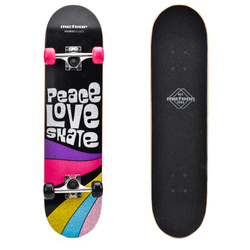 SKATEBOARD METEOR PEACE pink