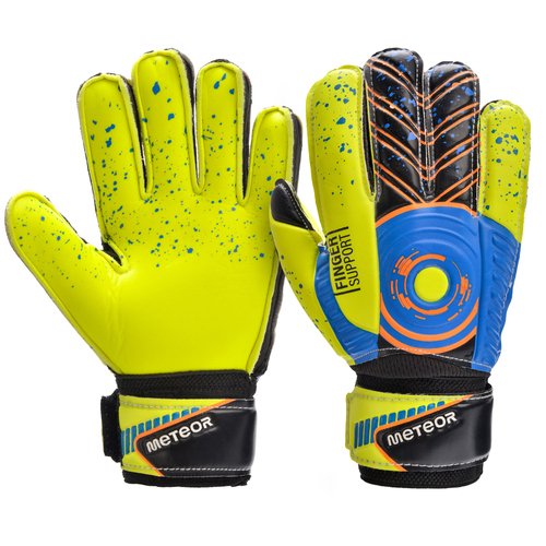 Goalkeeper gloves Meteor Defence 5 yellow