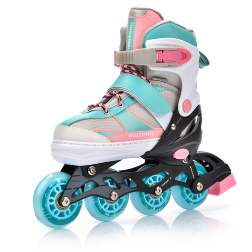 Inline skates Meteor 2in1  M 34-37 pink / blue