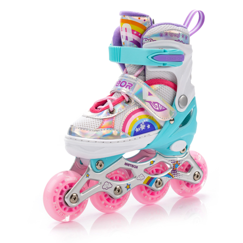 Inline skates Meteor 4in1 Rainbow S 30-33