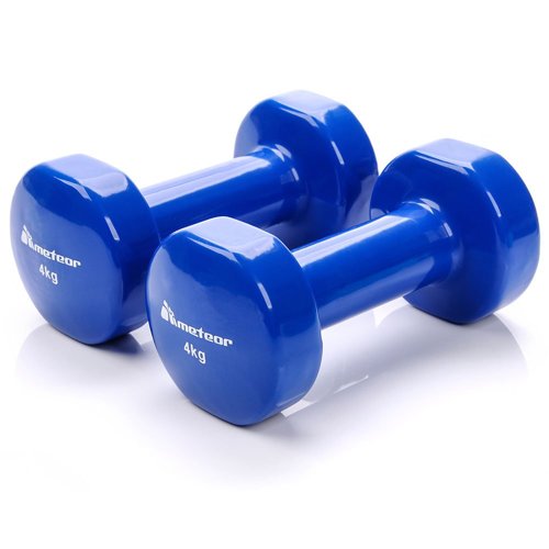 Meteor 4 kg vinyl dumbbells