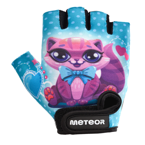 Meteor Kids M Kitty cycling gloves