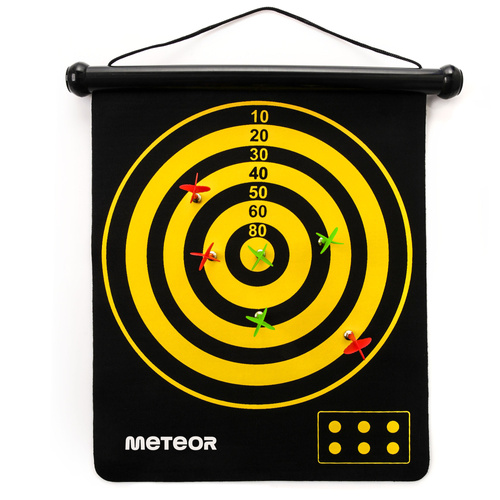 Magnetyczna tarcza do darta Meteor zwijana, dwustronna