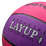 Piłka koszykowa Meteor Layup 4 różowy/fioletowy