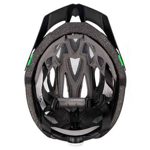 Kask rowerowy Meteor Gruver S 52-56 cm czarny/zielony