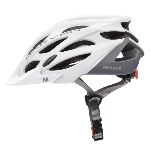 Kask rowerowy Meteor Marven S 52-56 cm biały/szary