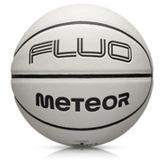 Piłka koszykowa Meteor Fluo biały/neonowy zielony 7
