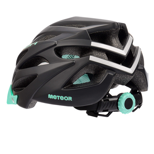 Kask rowerowy Meteor Marven L 58-61 cm czarny/miętowy