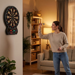 Elektroniczna tarcza do darta Meteor 27 gier 8 graczy 4-LED 