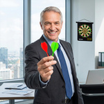 Magnetyczna tarcza do darta Meteor zwijana, dwustronna