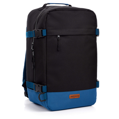 Plecak kabinowy Meteor Hermod 20 l czarny/niebieski