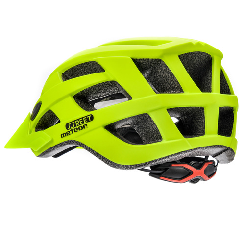 Kask rowerowy Meteor Street L 58-61 cm neonowy żółty