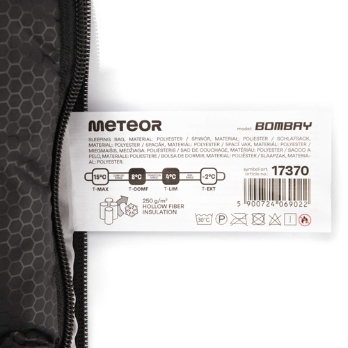 Śpiwór Meteor Bombay L miętowy/czarny