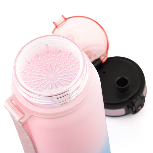 Bidon sportowy Meteor 800 ml różowy/niebieski