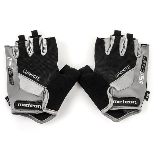 Rękawiczki rowerowe Meteor Gel GX21 S czarny/szary