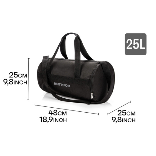 Torba fitness Meteor Siggy 25 l czarny