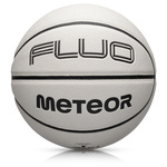 Piłka koszykowa Meteor Fluo biały/neonowy zielony 7