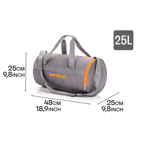 Torba fitness Meteor Siggy 25 l pomarańczowy/szary