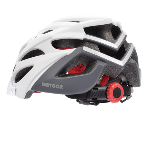 Kask rowerowy Meteor Marven L 58-61 cm biały/szary