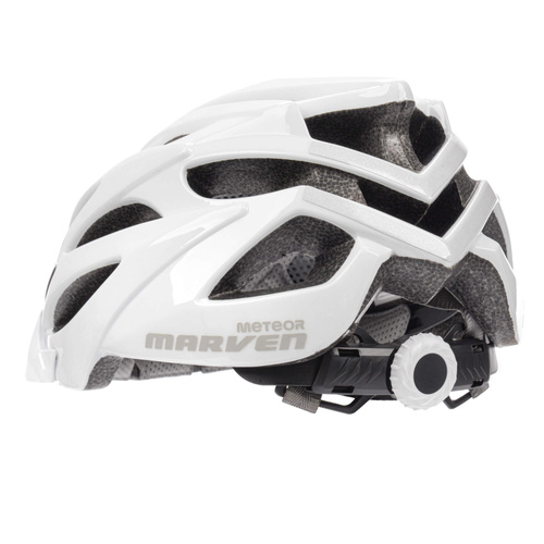 Kask rowerowy Meteor Marven M 55-58 cm biały shiny