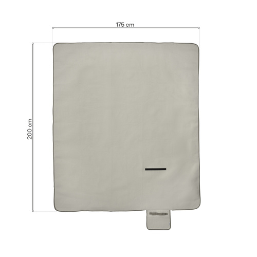 Koc piknikowy Meteor XL 175x200 cm szaro-beżowy