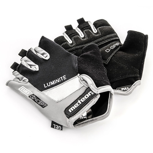 Rękawiczki rowerowe Meteor Gel GX21 S czarny/szary
