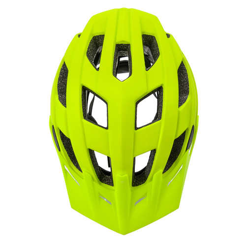 Kask rowerowy Meteor Street M 55-58 cm neonowy żółty
