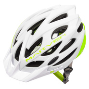 Kask rowerowy Meteor Marven L 58-61 cm biały/neonowy zielony