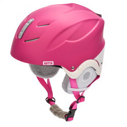 Kask narciarski Meteor Lumi M 55-58 cm różowy/biały