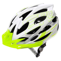 Kask rowerowy Meteor Gruver M 55-58 cm biały/zielony