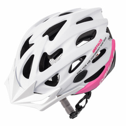 Kask rowerowy Meteor MV29 Drizzle M 55-58 cm biały/różowy