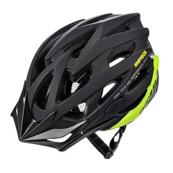 Kask rowerowy Meteor MV29 Drizzle M 55-58 cm czarny/neonowy zielony