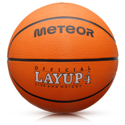 Piłka koszykowa Meteor Layup 4 pomarańczowy