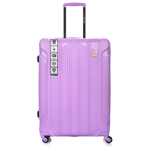 Duża Walizka SwissBags Tourist 77cm Pastelowy fioletowy