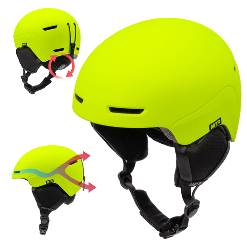 Kask narciarski Meteor Avalo S 53-55 cm neonowy żółty