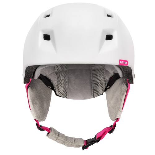 Kask narciarski Meteor Kiona M różowy/biały 55-58cm