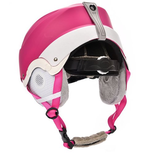 Kask narciarski Meteor Lumi M 55-58 cm różowy/biały