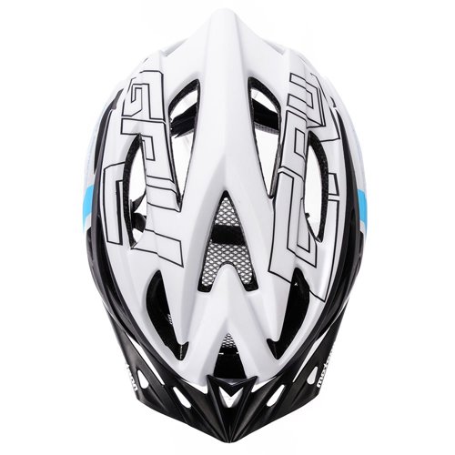 Kask rowerowy Meteor Gruver M 55-58 cm biały/czarny/niebieski