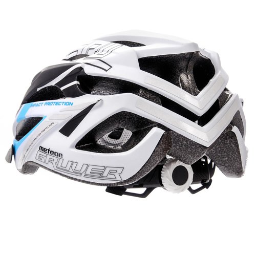 Kask rowerowy Meteor Gruver S 52-56 cm niebieski/czarny/biały