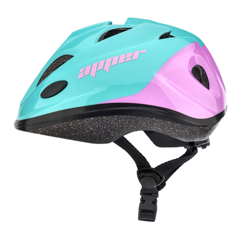 Kask rowerowy Meteor KS07 M 52-56 cm Apper miętowy/różowy