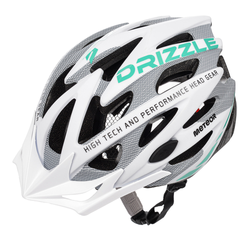 Kask rowerowy Meteor MV29 Drizzle M 55-58 cm biały/szary/miętowy