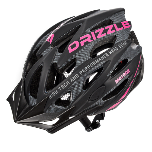 Kask rowerowy Meteor MV29 Drizzle M 55-58 cm czarny/różowy