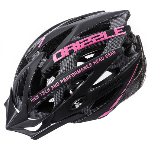 Kask rowerowy Meteor MV29 Drizzle XL 61-63 cm czarny/różowy