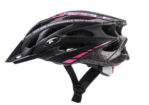 Kask rowerowy Meteor MV29 Drizzle XL 61-63 cm czarny/różowy